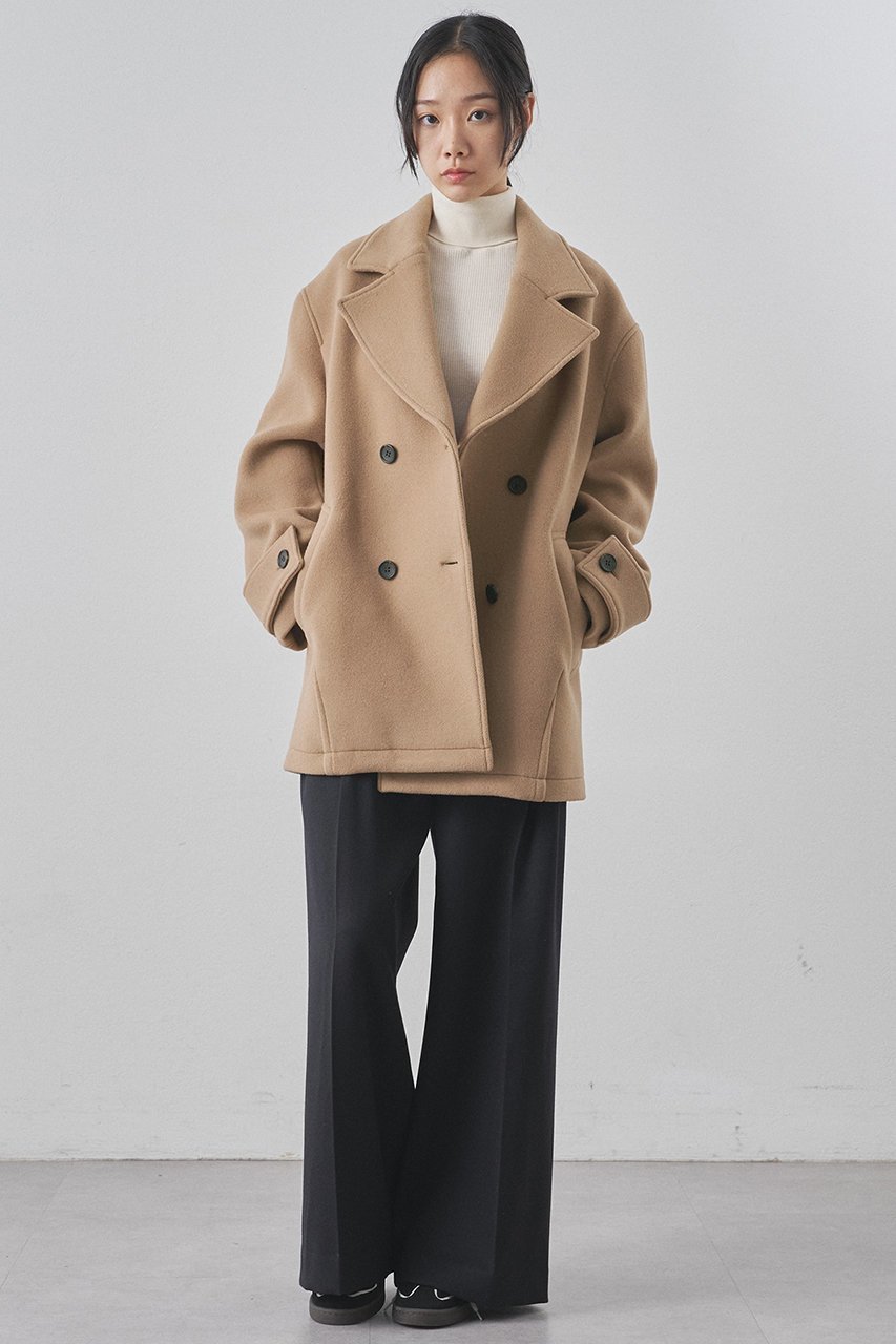 【ウィムガゼット/Whim Gazette】の【THE PAUSE】ミドルP コート 人気、トレンドファッション・服の通販 founy(ファニー) ファッション Fashion レディースファッション Fashion for Women アウター Coat / Outerwear Collection コート・ロングコート・ピーコート Long Coats, Peacoats & More なめらか Smooth, Silky Texture イタリア Italy ショルダー Shoulder, Shoulder Strap ショート Short, Short Length ドロップ Drop Shoulder, Dropped Style ボトム Bottoms, Lower Wear ミドル Middle Length, Mid Height エレガント 上品 Elegant 再入荷 Restock / Back in Stock other-4|ID: prp329100004640935 ipo3291000000034483408