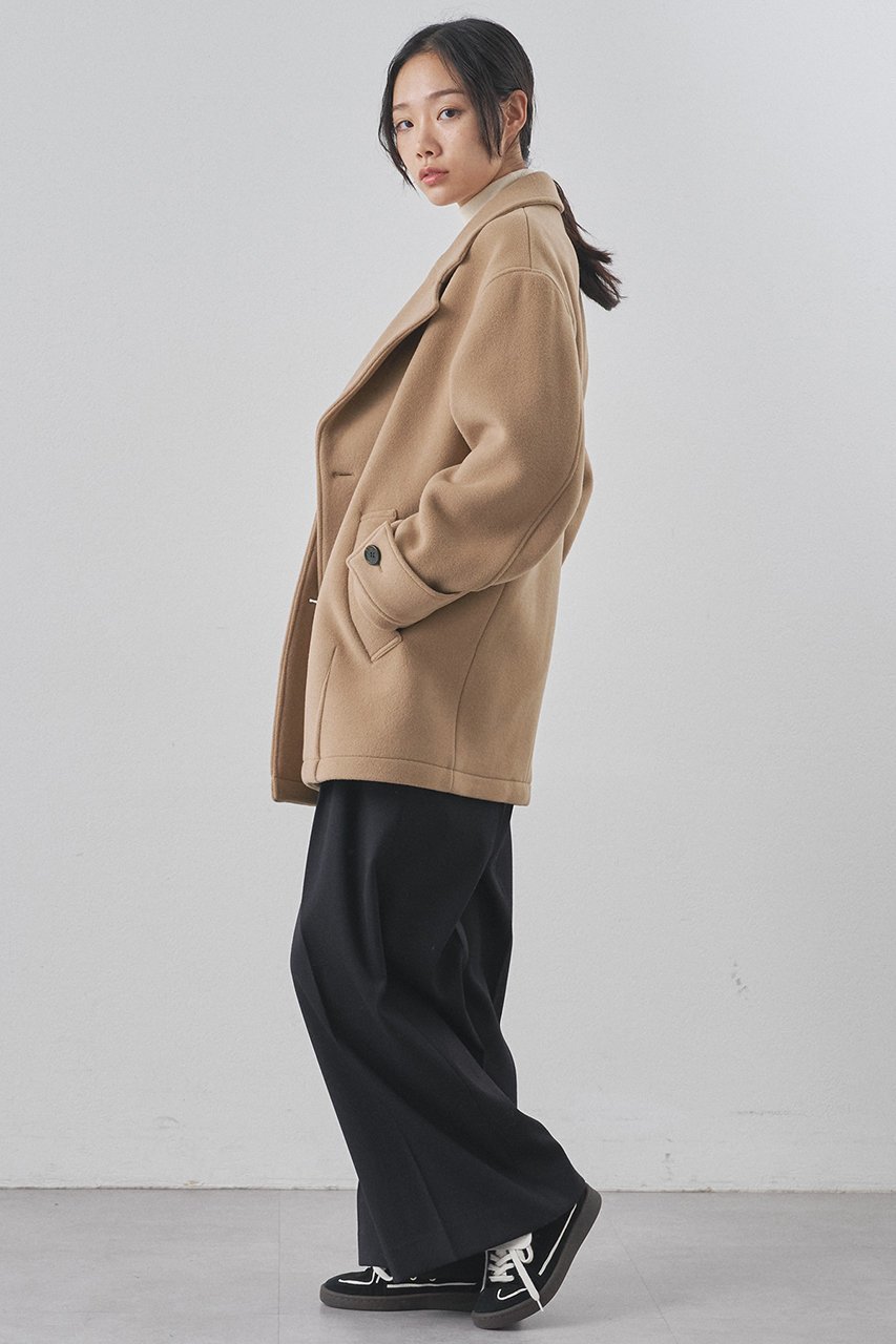 【ウィムガゼット/Whim Gazette】の【THE PAUSE】ミドルP コート 人気、トレンドファッション・服の通販 founy(ファニー) ファッション Fashion レディースファッション Fashion for Women アウター Coat / Outerwear Collection コート・ロングコート・ピーコート Long Coats, Peacoats & More なめらか Smooth, Silky Texture イタリア Italy ショルダー Shoulder, Shoulder Strap ショート Short, Short Length ドロップ Drop Shoulder, Dropped Style ボトム Bottoms, Lower Wear ミドル Middle Length, Mid Height エレガント 上品 Elegant 再入荷 Restock / Back in Stock other-5|ID: prp329100004640935 ipo3291000000034483409