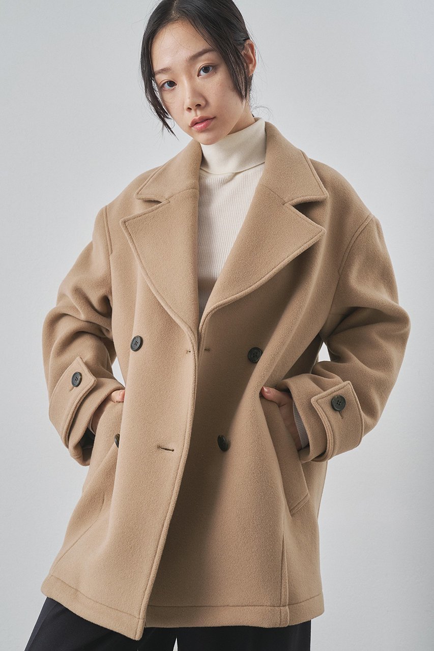 【ウィムガゼット/Whim Gazette】の【THE PAUSE】ミドルP コート 人気、トレンドファッション・服の通販 founy(ファニー) ファッション Fashion レディースファッション Fashion for Women アウター Coat / Outerwear Collection コート・ロングコート・ピーコート Long Coats, Peacoats & More なめらか Smooth, Silky Texture イタリア Italy ショルダー Shoulder, Shoulder Strap ショート Short, Short Length ドロップ Drop Shoulder, Dropped Style ボトム Bottoms, Lower Wear ミドル Middle Length, Mid Height エレガント 上品 Elegant 再入荷 Restock / Back in Stock other-6|ID: prp329100004640935 ipo3291000000034483410