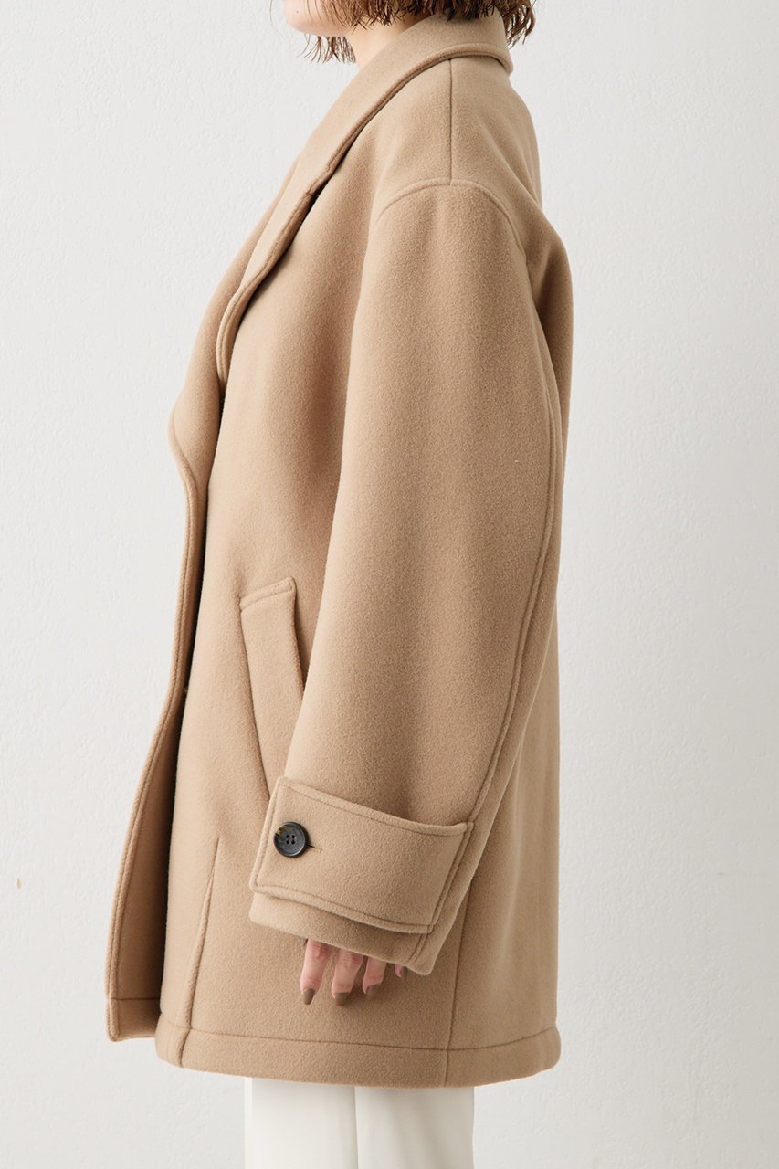 【ウィムガゼット/Whim Gazette】の【THE PAUSE】ミドルP コート 人気、トレンドファッション・服の通販 founy(ファニー) ファッション Fashion レディースファッション Fashion for Women アウター Coat / Outerwear Collection コート・ロングコート・ピーコート Long Coats, Peacoats & More なめらか Smooth, Silky Texture イタリア Italy ショルダー Shoulder, Shoulder Strap ショート Short, Short Length ドロップ Drop Shoulder, Dropped Style ボトム Bottoms, Lower Wear ミドル Middle Length, Mid Height エレガント 上品 Elegant 再入荷 Restock / Back in Stock other-7|ID: prp329100004640935 ipo3291000000034483411