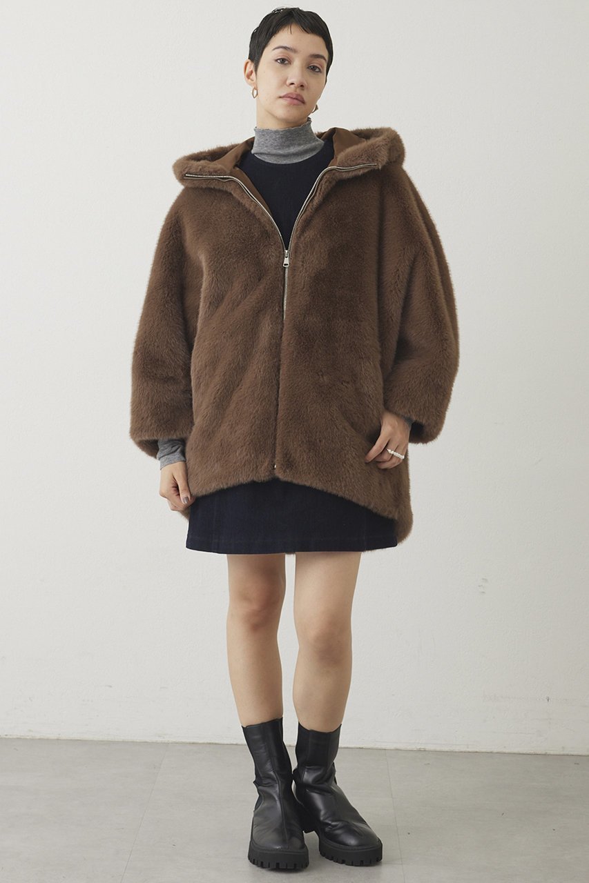 【ウィムガゼット/Whim Gazette】の【THE PAUSE】フェイクファードルマンコート 人気、トレンドファッション・服の通販 founy(ファニー) 　ファッション　Fashion　レディースファッション　Fashion for Women　アウター　Coat / Outerwear Collection　コート・ロングコート・ピーコート　Long Coats, Peacoats & More　おすすめ　Recommended / Our Picks　インナー　Innerwear　ショート　Short, Short Length　バランス　Balance, Style Balance　フェイクファー　Faux Fur, Imitation Fur　ブレスレット　Bracelet, Wristband　ボンディング　Bonding, Bonded Fabric　ラグジュアリー　Luxury, Elegant　other-2|ID: prp329100004640936 ipo3291000000035504716