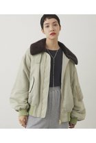 【ウィムガゼット/Whim Gazette】の【THE PAUSE】ファーカラーMA-1 グリーン|ID: prp329100004640937 ipo3291000000036182030