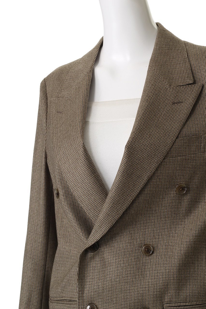 【クチュールドアダム/COUTURE D'ADAM】のガンクラブチェックダブルジャケット 人気、トレンドファッション・服の通販 founy(ファニー) 　ファッション　Fashion　レディースファッション　Fashion for Women　アウター　Coat / Outerwear Collection　レディースジャケット・軽アウター　Jackets　クラシック　Classic, Timeless Style　ジャケット　Jacket, Outerwear　チェック　Check, Plaid, Tartan　ドレス　Dress, One-Piece　ハンド　Hand, Handmade　other-5|ID: prp329100004640939 ipo3291000000036182050