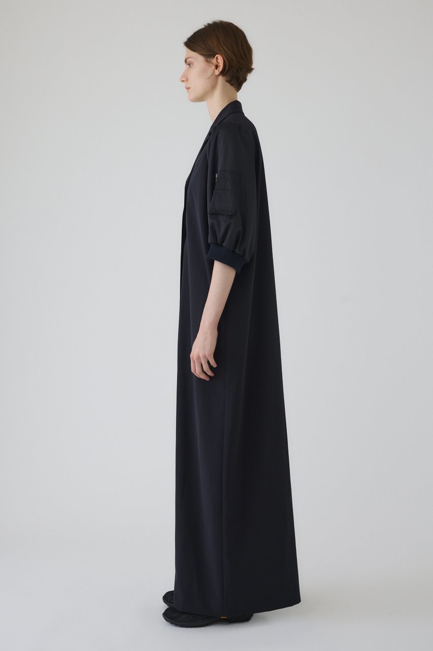 【リムアーク/RIM.ARK】の【8/20 10:00販売開始】MA-1 sleeve H/S OP/ワンピース 人気、トレンドファッション・服の通販 founy(ファニー) 　ファッション　Fashion　レディースファッション　Fashion for Women　アウター　Coat / Outerwear Collection　MA-1ジャケット　MA-1 Bomber Jackets / Flight Jackets　ワンピース　Dresses　チュニック　Tunic Tops & Dresses　スリーブ　Sleeve, Long Sleeve / Short Sleeve　チュニック　Tunic, Long Top　ツイル　Twist, Twisted Detail　ハーフ　Half, Half-Length　ロング　Long, Long-Length　新作・新入荷　New Arrivals / New In　other-3|ID: prp329100004641620 ipo3291000000033474038