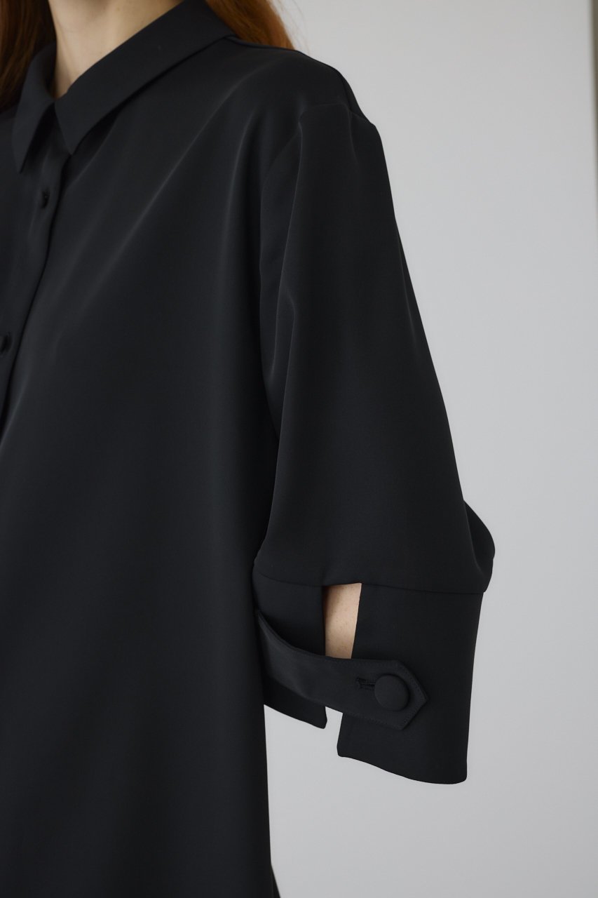 【リムアーク/RIM.ARK】の【8/20 10:00販売開始】Bell-sleeve SH/シャツ 人気、トレンドファッション・服の通販 founy(ファニー) 　ファッション　Fashion　レディースファッション　Fashion for Women　トップス・カットソー　Cut & Sew Tops　シャツ・ブラウス・オフィスカジュアル　Elegant Blouses & Button-Ups　クラシカル　Classical, Vintage-Inspired　サテン　Satin, Glossy Fabric　サマー　Summer, Summer Style　スリット　Slit, Slit Detail　スリーブ　Sleeve, Long Sleeve / Short Sleeve　ダブル　Double, Double-Breasted　バランス　Balance, Style Balance　リラックス　Relax, Relaxed Fit　ロング　Long, Long-Length　新作・新入荷　New Arrivals / New In　other-7|ID: prp329100004641621 ipo3291000000033474051