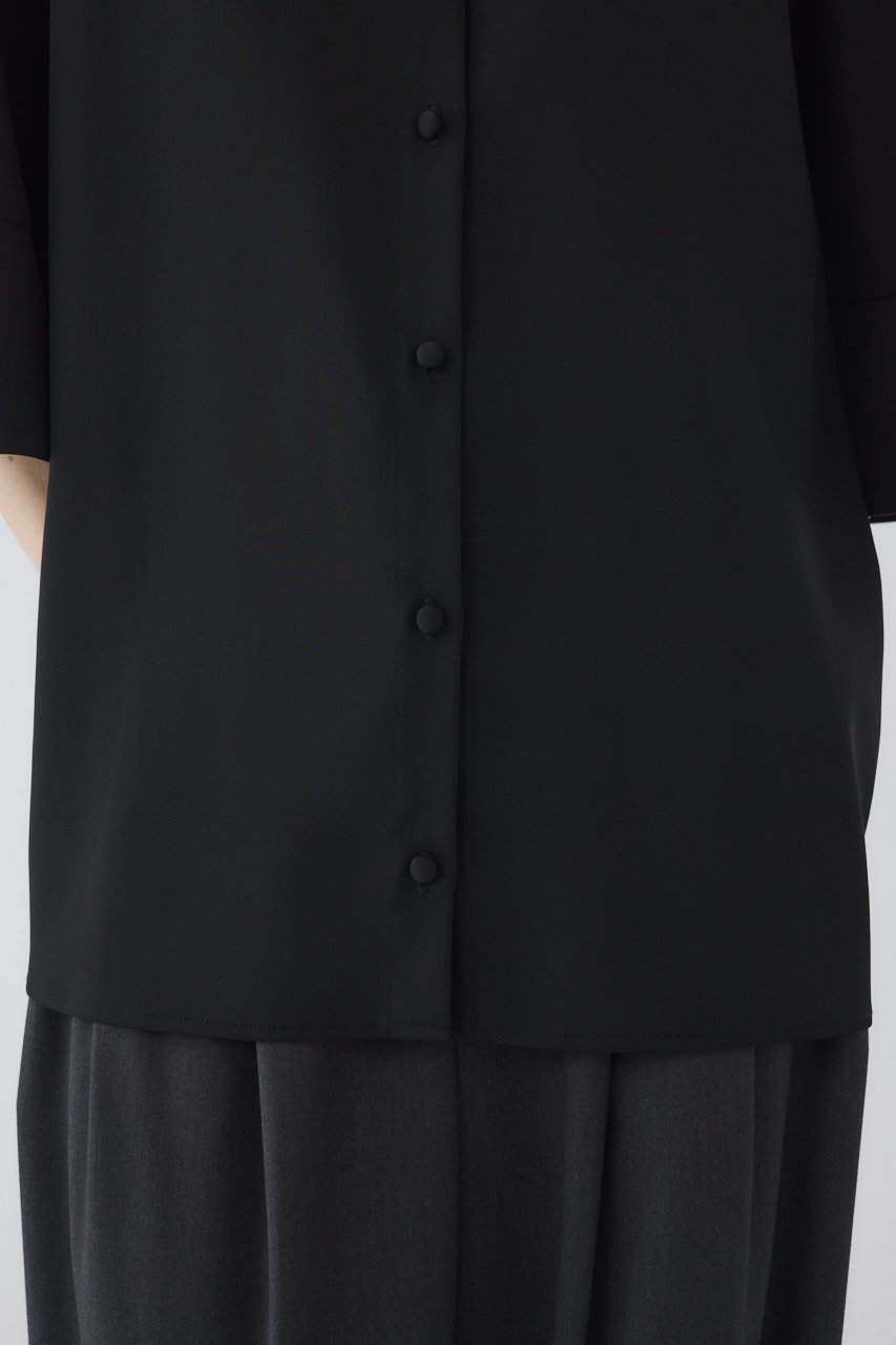 【リムアーク/RIM.ARK】の【8/20 10:00販売開始】Bell-sleeve SH/シャツ 人気、トレンドファッション・服の通販 founy(ファニー) 　ファッション　Fashion　レディースファッション　Fashion for Women　トップス・カットソー　Cut & Sew Tops　シャツ・ブラウス・オフィスカジュアル　Elegant Blouses & Button-Ups　クラシカル　Classical, Vintage-Inspired　サテン　Satin, Glossy Fabric　サマー　Summer, Summer Style　スリット　Slit, Slit Detail　スリーブ　Sleeve, Long Sleeve / Short Sleeve　ダブル　Double, Double-Breasted　バランス　Balance, Style Balance　リラックス　Relax, Relaxed Fit　ロング　Long, Long-Length　新作・新入荷　New Arrivals / New In　other-8|ID: prp329100004641621 ipo3291000000033474052