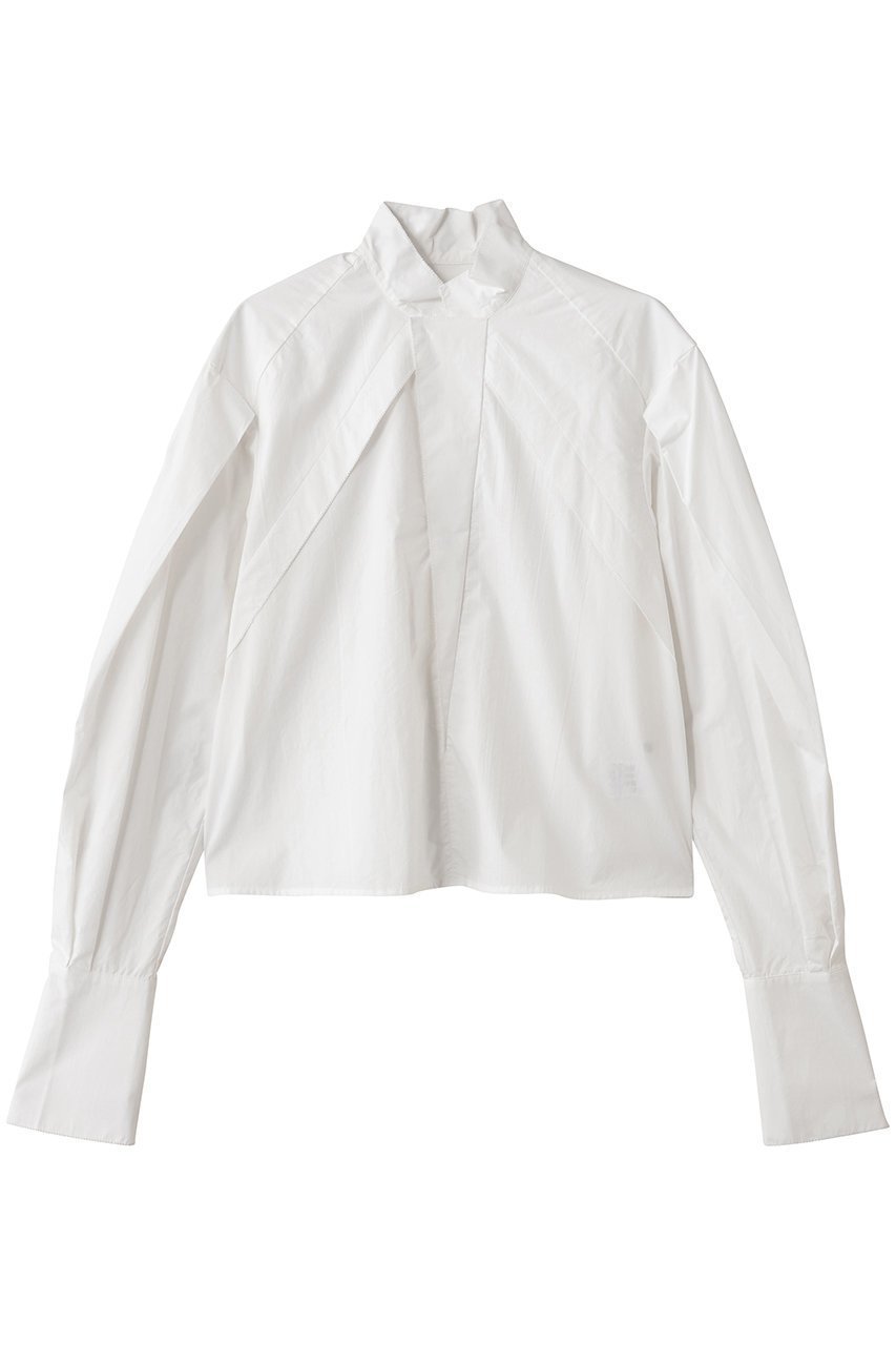 【ハー/HER.】のピコデザインフラップブラウス インテリア・キッズ・メンズ・レディースファッション・服の通販 founy(ファニー) 　ファッション　Fashion　レディースファッション　Fashion for Women　トップス・カットソー　Cut & Sew Tops　シャツ・ブラウス・オフィスカジュアル　Elegant Blouses & Button-Ups　カフス　Cuff Design　スリーブ　Sleeve, Long Sleeve / Short Sleeve　ダブル　Double, Double-Breasted　フラップ　Flap, Flap Pocket　フロント　Front, Front Design　ロング　Long, Long-Length　オフホワイト|ID: prp329100004641622 ipo3291000000035816692