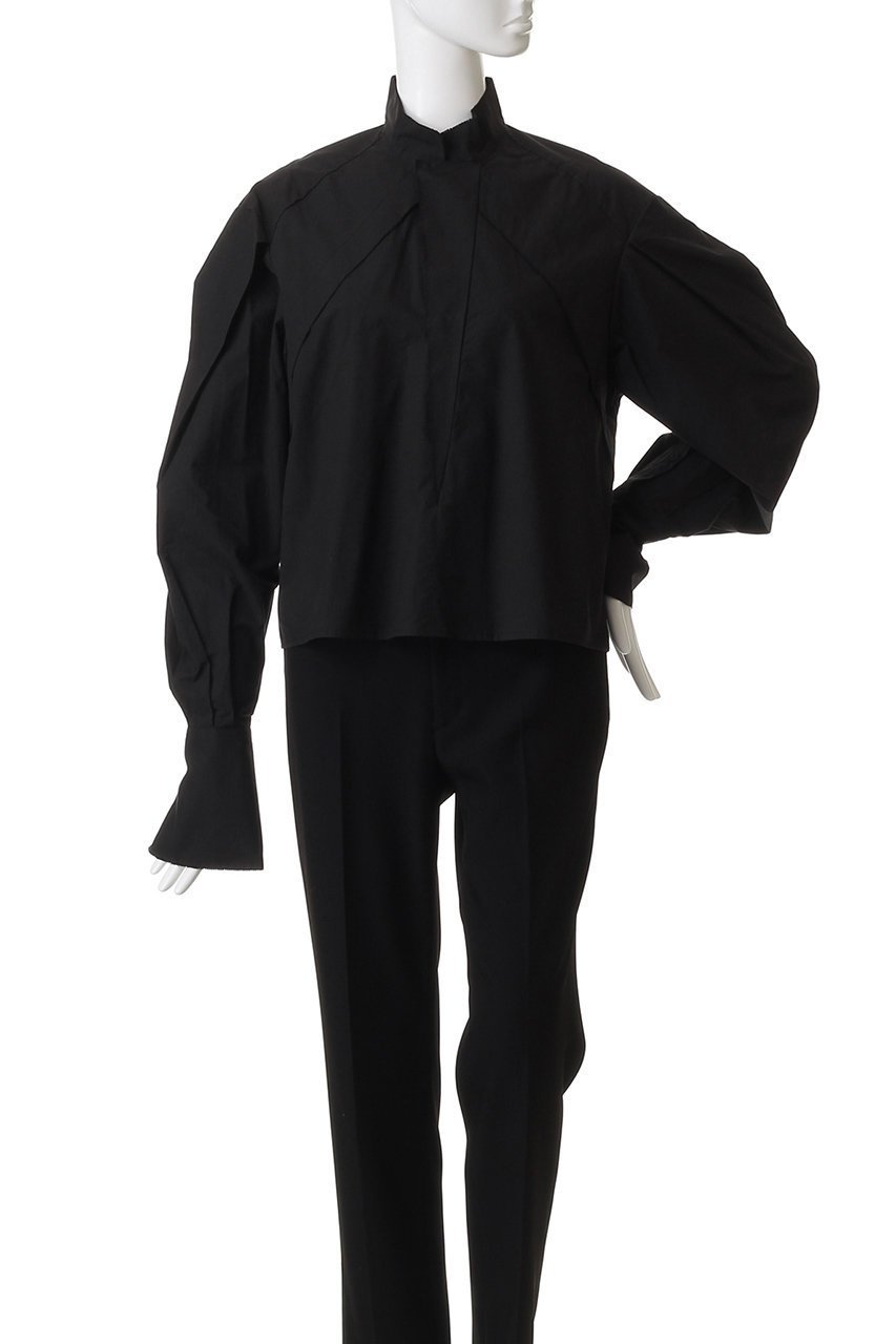 【ハー/HER.】のピコデザインフラップブラウス 人気、トレンドファッション・服の通販 founy(ファニー) 　ファッション　Fashion　レディースファッション　Fashion for Women　トップス・カットソー　Cut & Sew Tops　シャツ・ブラウス・オフィスカジュアル　Elegant Blouses & Button-Ups　カフス　Cuff Design　スリーブ　Sleeve, Long Sleeve / Short Sleeve　ダブル　Double, Double-Breasted　フラップ　Flap, Flap Pocket　フロント　Front, Front Design　ロング　Long, Long-Length　other-2|ID: prp329100004641622 ipo3291000000035816693