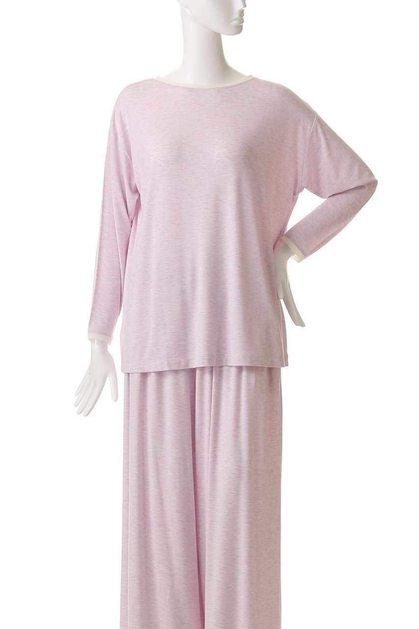 【キッドブルー/KID BLUE】の25レーヨンベア天トップス 人気、トレンドファッション・服の通販 founy(ファニー) 　ファッション　Fashion　レディースファッション　Fashion for Women　トップス・カットソー　Cut & Sew Tops　なめらか　Smooth, Silky Texture　パジャマ　Pajamas, Sleepwear　リラックス　Relax, Relaxed Fit　再入荷　Restock / Back in Stock　旅行　Travel　other-2|ID: prp329100004641634 ipo3291000000035136095