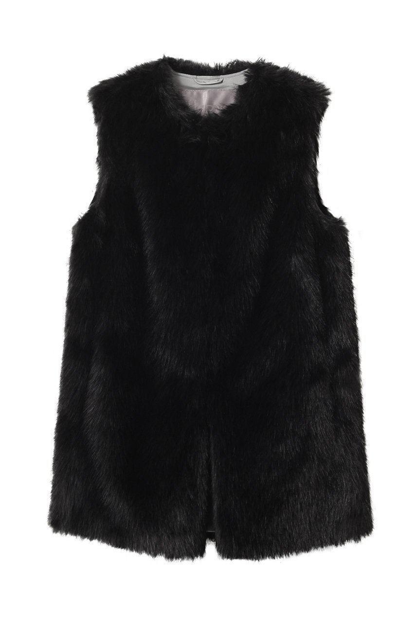 【ヘルノ/HERNO】のフェイクファー ベスト インテリア・キッズ・メンズ・レディースファッション・服の通販 founy(ファニー) 　ファッション　Fashion　レディースファッション　Fashion for Women　アウター　Coat / Outerwear Collection　レディースジャケット・軽アウター　Jackets　エレガント 上品　Elegant　ジャケット　Jacket, Outerwear　デニム　Denim, Jeans Material　フェイクファー　Faux Fur, Imitation Fur　ベスト　Vest, Waistcoat　A/W・秋冬　Autumn/Winter　ブラック|ID: prp329100004641641 ipo3291000000035497528