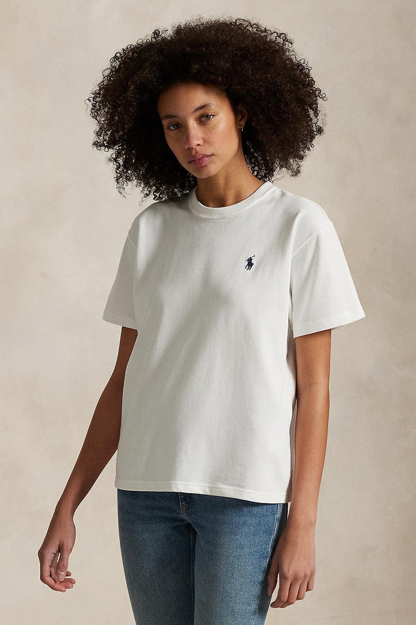 【ラルフローレン/RALPH LAUREN】の【POLO RALPH LAUREN】コットン ジャージー クルーネック Tシャツ 人気、トレンドファッション・服の通販 founy(ファニー) 　ファッション　Fashion　レディースファッション　Fashion for Women　トップス・カットソー　Cut & Sew Tops　シャツ・ブラウス・オフィスカジュアル　Elegant Blouses & Button-Ups　ロングTシャツ・Tシャツ　Longline T-Shirts & Tees　カットソー・ベーシックTシャツ　Cut-and-Sewn Tops / Stretch Tees & Basics　2025年　2025　2025-2026秋冬・A/W　Autumn/Winter 2025–26 AW25–26　インナー　Innerwear　ショート　Short, Short Length　ジャケット　Jacket, Outerwear　スリーブ　Sleeve, Long Sleeve / Short Sleeve　デニム　Denim, Jeans Material　フィット　Fit, Slim Fit　リラックス　Relax, Relaxed Fit　エレガント 上品　Elegant　A/W・秋冬　Autumn/Winter　other-4|ID: prp329100004642539 ipo3291000000033486417