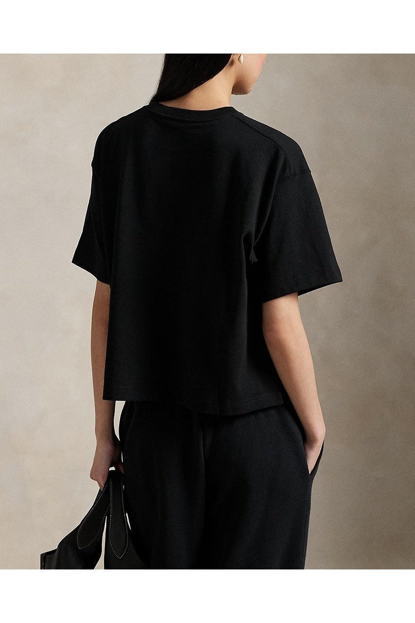 【ラルフローレン/RALPH LAUREN】の【POLO RALPH LAUREN】ロゴ コットン ジャージー クルーネック Tシャツ 人気、トレンドファッション・服の通販 founy(ファニー) 　ファッション　Fashion　レディースファッション　Fashion for Women　トップス・カットソー　Cut & Sew Tops　シャツ・ブラウス・オフィスカジュアル　Elegant Blouses & Button-Ups　ロングTシャツ・Tシャツ　Longline T-Shirts & Tees　カットソー・ベーシックTシャツ　Cut-and-Sewn Tops / Stretch Tees & Basics　2025年　2025　2025-2026秋冬・A/W　Autumn/Winter 2025–26 AW25–26　ショート　Short, Short Length　シンプル　Simple, Minimal　スラックス　Slacks, Dress Pants　スリーブ　Sleeve, Long Sleeve / Short Sleeve　デニム　Denim, Jeans Material　フィット　Fit, Slim Fit　フェミニン　Feminine, Girly　フロント　Front, Front Design　A/W・秋冬　Autumn/Winter　other-4|ID: prp329100004642540 ipo3291000000033486425