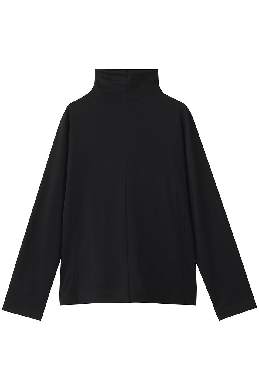 【チノ/CINOH】のCOTTON ジャージー ハイ ネック Tシャツ インテリア・キッズ・メンズ・レディースファッション・服の通販 founy(ファニー) 　ファッション　Fashion　レディースファッション　Fashion for Women　トップス・カットソー　Cut & Sew Tops　シャツ・ブラウス・オフィスカジュアル　Elegant Blouses & Button-Ups　ロングTシャツ・Tシャツ　Longline T-Shirts & Tees　カットソー・ベーシックTシャツ　Cut-and-Sewn Tops / Stretch Tees & Basics　2025年　2025　2025-2026秋冬・A/W　Autumn/Winter 2025–26 AW25–26　インド　Indian Textile　カットソー　Cut and Sewn Top　スリーブ　Sleeve, Long Sleeve / Short Sleeve　ドレープ　Drape, Draping Fabric　ハイネック　High Neck, Mock Neck　ロング　Long, Long-Length　A/W・秋冬　Autumn/Winter　ブラック|ID: prp329100004642541 ipo3291000000033486428