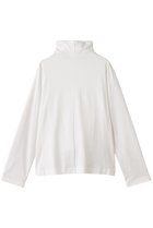 【チノ/CINOH】のCOTTON ジャージー ハイ ネック Tシャツ ホワイト|ID:prp329100004642541