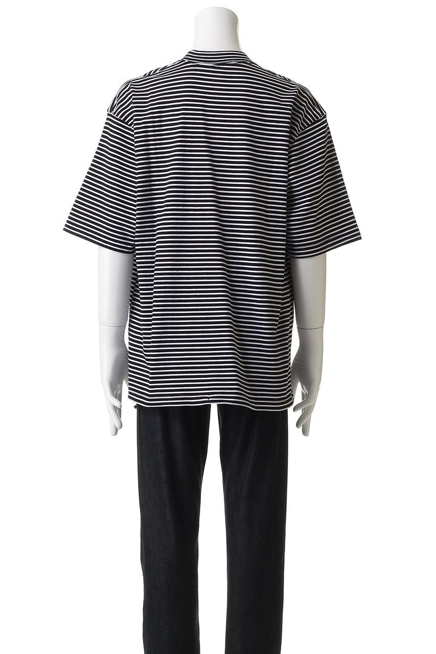 【エスアイ/ES.1 / MEN】の【MEN】Border SS T-shirts T005 人気、トレンドファッション・服の通販 founy(ファニー) 　ファッション　Fashion　メンズファッション　Fashion for Men　トップス・カットソー　Cut & Sew Tops　メンズシャツ　Shirts　ロングTシャツ・Tシャツ / 着回し力抜群　Longline T-Shirts & Tees　ショート　Short, Short Length　スリーブ　Sleeve, Long Sleeve / Short Sleeve　ドローコード　Drawcord, Drawstring Cord　バランス　Balance, Style Balance　ボーダー　Border, Stripe　other-4|ID: prp329100004642545 ipo3291000000035625614