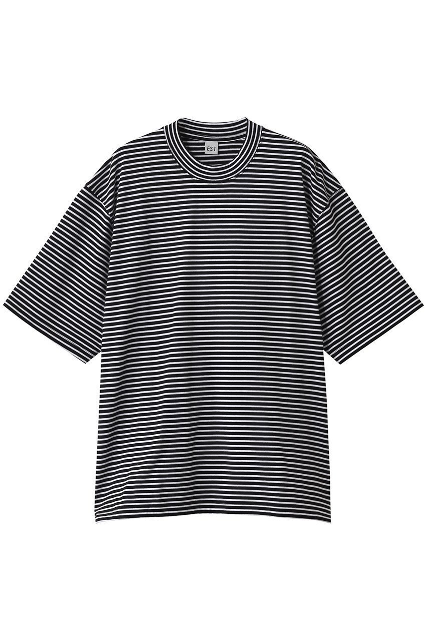 【エスアイ/ES.1 / MEN】の【MEN】Border SS T-shirts T005 人気、トレンドファッション・服の通販 founy(ファニー) 　ファッション　Fashion　メンズファッション　Fashion for Men　トップス・カットソー　Cut & Sew Tops　メンズシャツ　Shirts　ロングTシャツ・Tシャツ / 着回し力抜群　Longline T-Shirts & Tees　ショート　Short, Short Length　スリーブ　Sleeve, Long Sleeve / Short Sleeve　ドローコード　Drawcord, Drawstring Cord　バランス　Balance, Style Balance　ボーダー　Border, Stripe　other-7|ID: prp329100004642545 ipo3291000000035625621