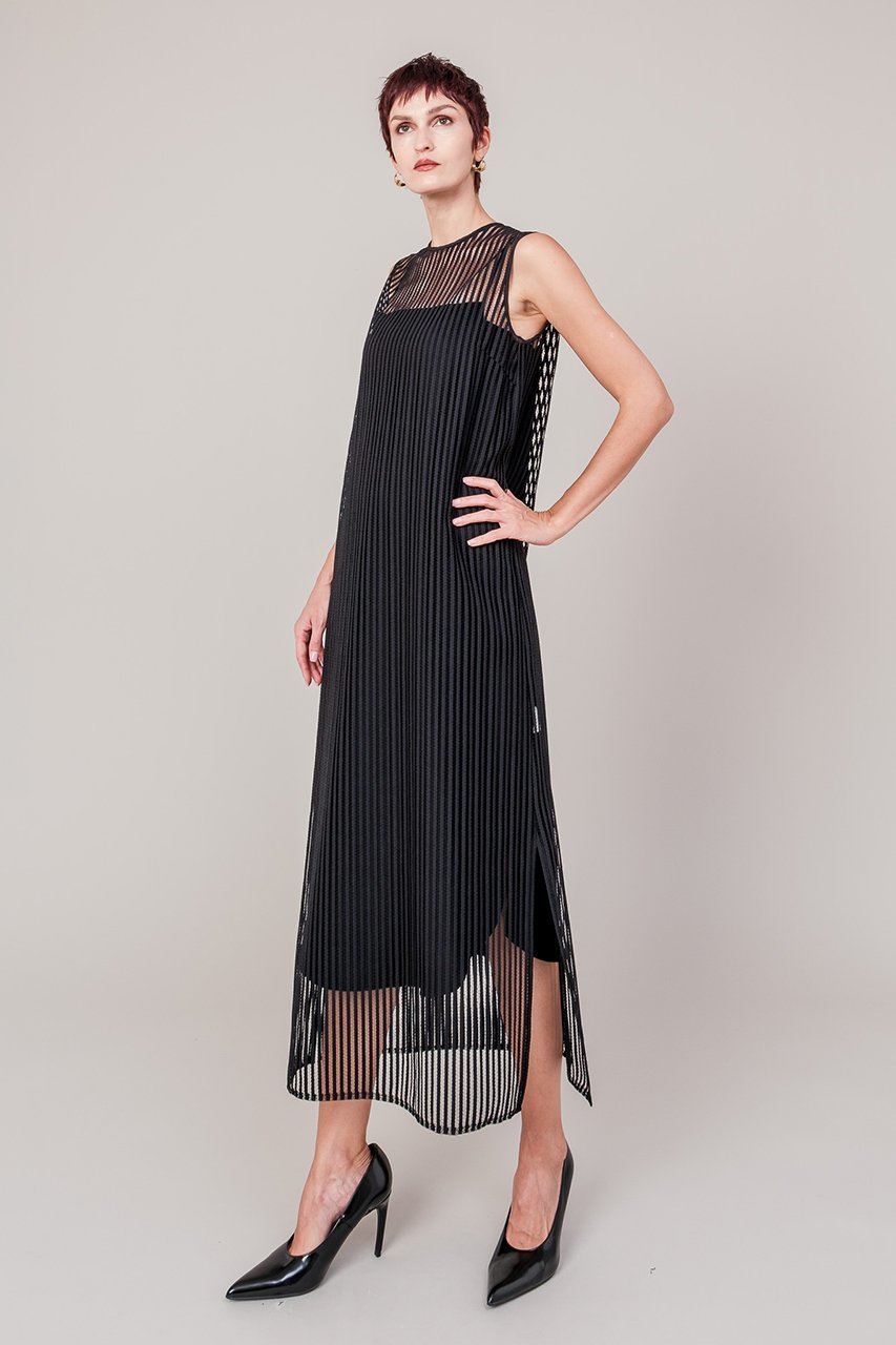 【ドメル/DOMELLE】のストライプ レース ドレス 人気、トレンドファッション・服の通販 founy(ファニー) 　ファッション　Fashion　レディースファッション　Fashion for Women　ワンピース　Dresses　フォーマル・パーティードレス・結婚式用ドレス　Elegant & Casual Dresses　チュニック　Tunic Tops & Dresses　2025年　2025　2025-2026秋冬・A/W　Autumn/Winter 2025–26 AW25–26　シンプル　Simple, Minimal　ストライプ　Stripe, Striped Pattern　ストレート　Straight, Straight Cut　チェック　Check, Plaid, Tartan　チュニック　Tunic, Long Top　ドレス　Dress, One-Piece　バランス　Balance, Style Balance　レース　Lace, Lace Fabric　ロング　Long, Long-Length　A/W・秋冬　Autumn/Winter　other-7|ID: prp329100004642548 ipo3291000000033486494
