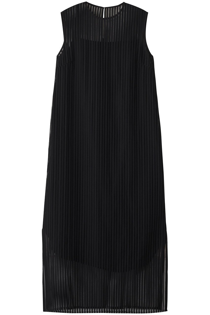 【ドメル/DOMELLE】のストライプ レース ドレス インテリア・キッズ・メンズ・レディースファッション・服の通販 founy(ファニー) 　ファッション　Fashion　レディースファッション　Fashion for Women　ワンピース　Dresses　フォーマル・パーティードレス・結婚式用ドレス　Elegant & Casual Dresses　チュニック　Tunic Tops & Dresses　シンプル　Simple, Minimal　ストライプ　Stripe, Striped Pattern　ストレート　Straight, Straight Cut　チェック　Check, Plaid, Tartan　チュニック　Tunic, Long Top　ドレス　Dress, One-Piece　バランス　Balance, Style Balance　レース　Lace, Lace Fabric　ロング　Long, Long-Length　ブラック|ID: prp329100004642548 ipo3291000000035753466