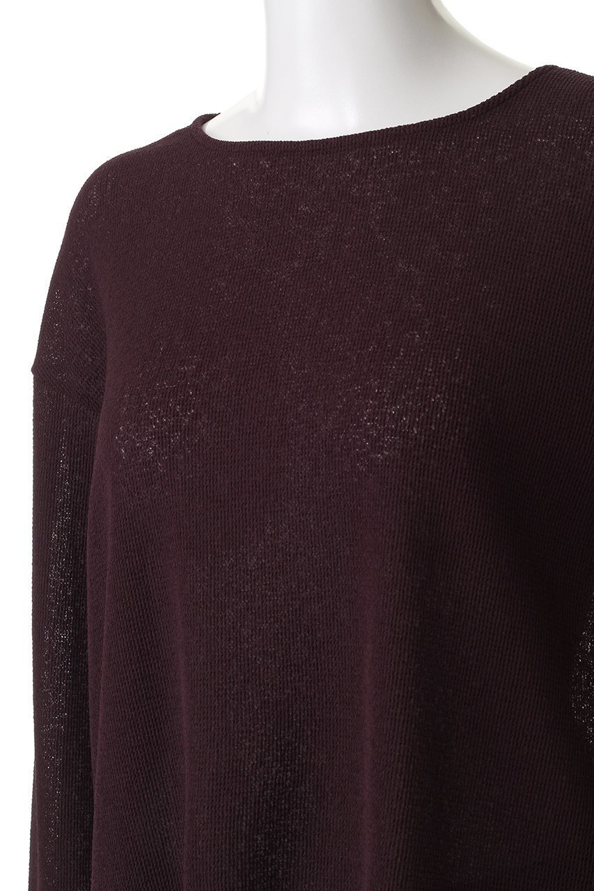 【ミディウミソリッド/MIDIUMISOLID】のsheer waffle PO プルオーバー 人気、トレンドファッション・服の通販 founy(ファニー) 　ファッション　Fashion　レディースファッション　Fashion for Women　トップス・カットソー　Cut & Sew Tops　シャツ・ブラウス・オフィスカジュアル　Elegant Blouses & Button-Ups　カジュアルプルオーバー・ニットトップス　Pullovers & Knit Tops / Casual Pullovers　2025年　2025　2025-2026秋冬・A/W　Autumn/Winter 2025–26 AW25–26　シアー　Sheer, See-Through　シンプル　Simple, Minimal　スリーブ　Sleeve, Long Sleeve / Short Sleeve　ロング　Long, Long-Length　ワッフル　Waffle, Waffle Knit　A/W・秋冬　Autumn/Winter　other-5|ID: prp329100004642549 ipo3291000000033486503