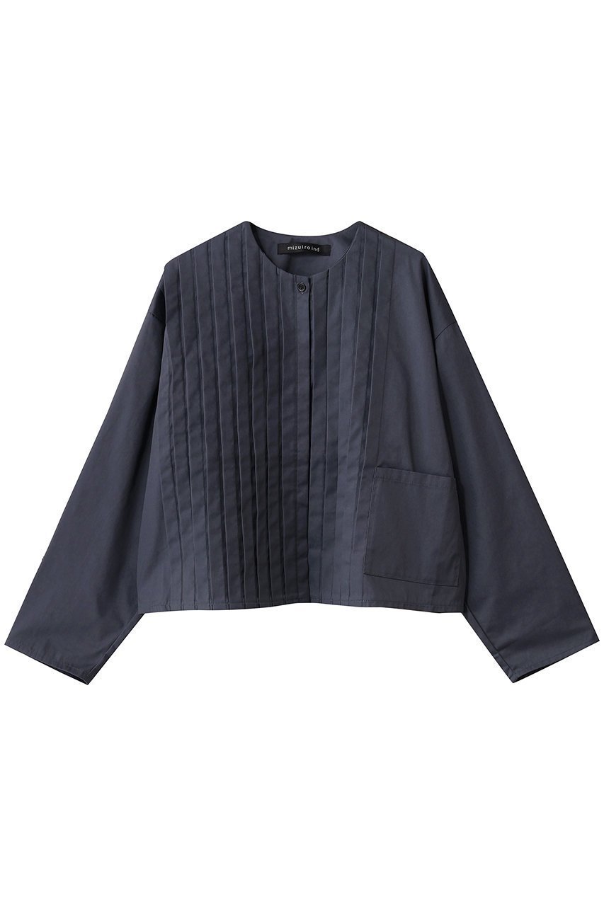 【ミズイロ インド/mizuiro ind】のcrew neck pin tucked shirt シャツ インテリア・キッズ・メンズ・レディースファッション・服の通販 founy(ファニー) 　ファッション　Fashion　レディースファッション　Fashion for Women　トップス・カットソー　Cut & Sew Tops　シャツ・ブラウス・オフィスカジュアル　Elegant Blouses & Button-Ups　2025年　2025　2025-2026秋冬・A/W　Autumn/Winter 2025–26 AW25–26　スリーブ　Sleeve, Long Sleeve / Short Sleeve　フェミニン　Feminine, Girly　ロング　Long, Long-Length　A/W・秋冬　Autumn/Winter　c.gray|ID: prp329100004642550 ipo3291000000033486505