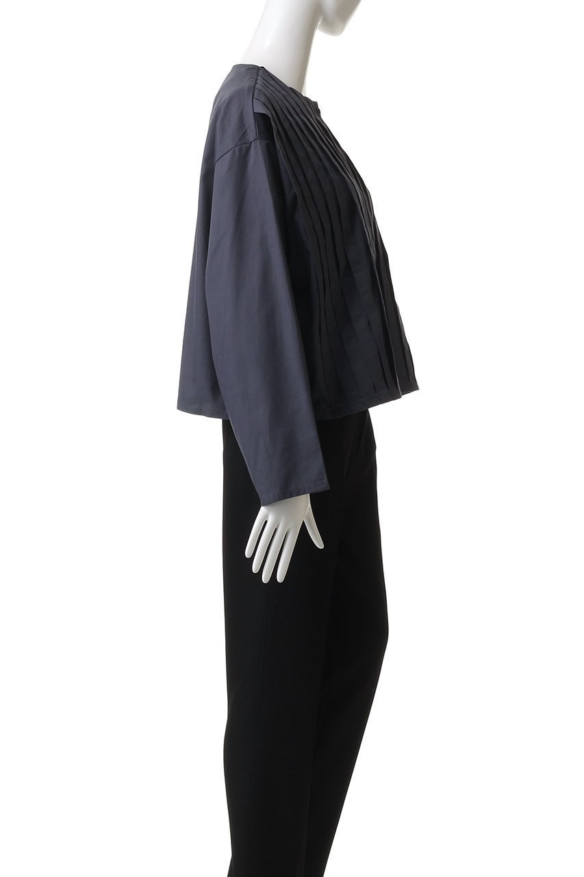 【ミズイロ インド/mizuiro ind】のcrew neck pin tucked shirt シャツ 人気、トレンドファッション・服の通販 founy(ファニー) 　ファッション　Fashion　レディースファッション　Fashion for Women　トップス・カットソー　Cut & Sew Tops　シャツ・ブラウス・オフィスカジュアル　Elegant Blouses & Button-Ups　2025年　2025　2025-2026秋冬・A/W　Autumn/Winter 2025–26 AW25–26　スリーブ　Sleeve, Long Sleeve / Short Sleeve　フェミニン　Feminine, Girly　ロング　Long, Long-Length　A/W・秋冬　Autumn/Winter　other-3|ID: prp329100004642550 ipo3291000000033486508