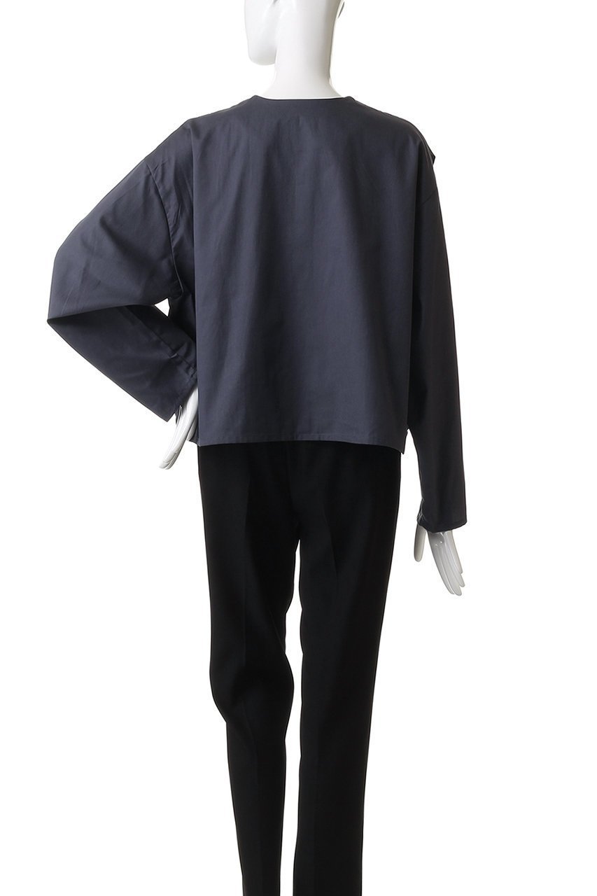 【ミズイロ インド/mizuiro ind】のcrew neck pin tucked shirt シャツ 人気、トレンドファッション・服の通販 founy(ファニー) 　ファッション　Fashion　レディースファッション　Fashion for Women　トップス・カットソー　Cut & Sew Tops　シャツ・ブラウス・オフィスカジュアル　Elegant Blouses & Button-Ups　2025年　2025　2025-2026秋冬・A/W　Autumn/Winter 2025–26 AW25–26　スリーブ　Sleeve, Long Sleeve / Short Sleeve　フェミニン　Feminine, Girly　ロング　Long, Long-Length　A/W・秋冬　Autumn/Winter　other-4|ID: prp329100004642550 ipo3291000000033486510