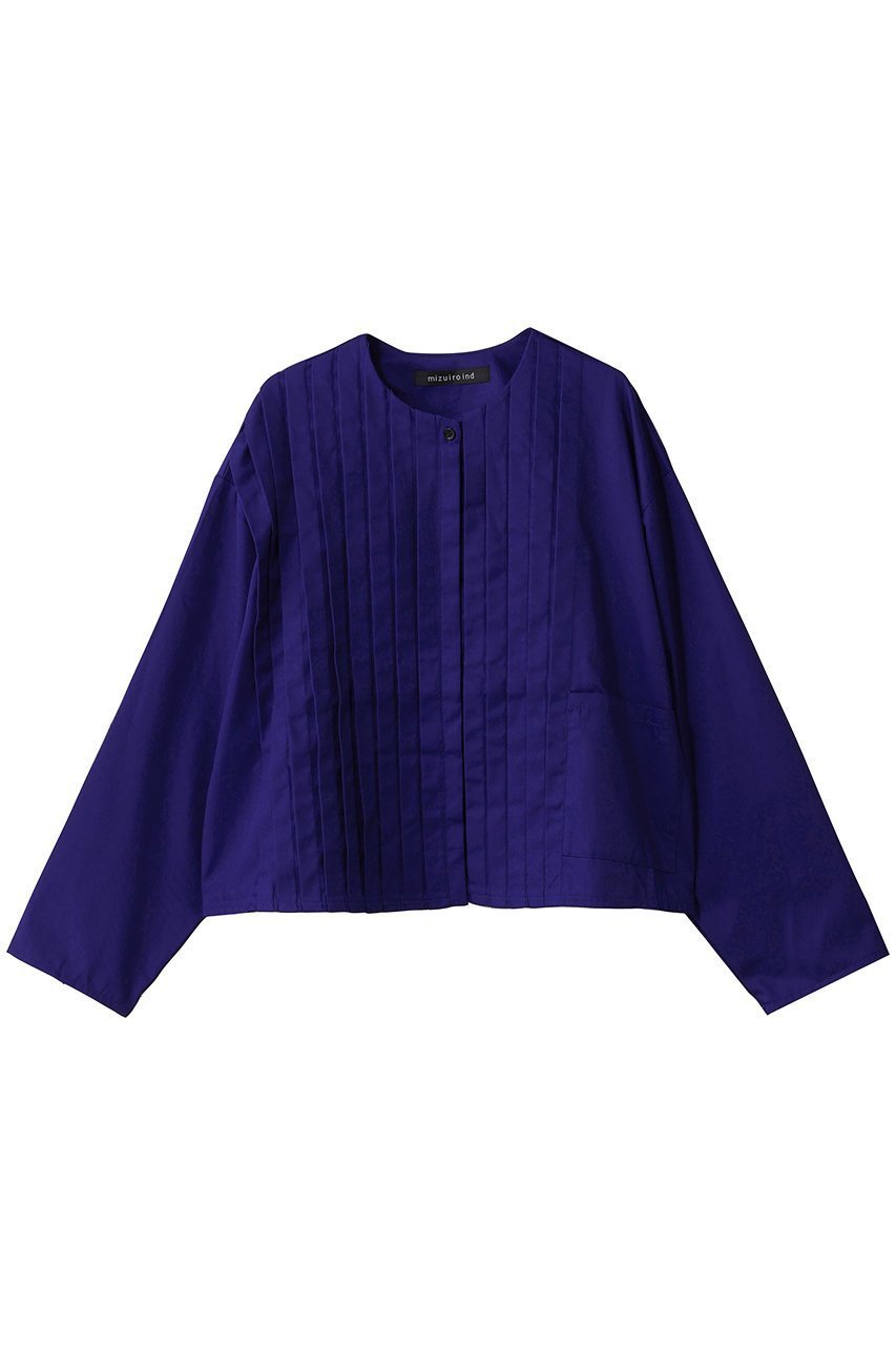 【ミズイロ インド/mizuiro ind】のcrew neck pin tucked shirt シャツ 人気、トレンドファッション・服の通販 founy(ファニー) 　ファッション　Fashion　レディースファッション　Fashion for Women　トップス・カットソー　Cut & Sew Tops　シャツ・ブラウス・オフィスカジュアル　Elegant Blouses & Button-Ups　スリーブ　Sleeve, Long Sleeve / Short Sleeve　フェミニン　Feminine, Girly　ロング　Long, Long-Length　 other-1|ID: prp329100004642550 ipo3291000000033510968