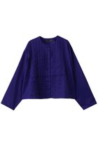 【ミズイロ インド/mizuiro ind】のcrew neck pin tucked shirt シャツ blue|ID:prp329100004642550