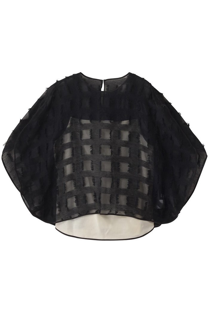 【ドメル/DOMELLE】のシルク ジャカード オーガンジー ブラウス インテリア・キッズ・メンズ・レディースファッション・服の通販 founy(ファニー) https://founy.com/ ファッション Fashion レディースファッション Fashion for Women トップス・カットソー Cut & Sew Tops シャツ・ブラウス・オフィスカジュアル Elegant Blouses & Button-Ups 2025年 2025 2025-2026秋冬・A/W Autumn/Winter 2025–26 AW25–26 おすすめ Recommended / Our Picks インナー Innerwear オーガンジー Organza Fabric シルク Silk, 100% Silk ジャカード／ジャガード Jacquard, Woven Pattern スリーブ Sleeve, Long Sleeve / Short Sleeve バルーン Balloon, Balloon Silhouette パイピング Piping, Trim Design ブロック Block, Solid Block Pattern ボトム Bottoms, Lower Wear ロング Long, Long-Length ワイド Wide, Wide Fit A/W・秋冬 Autumn/Winter |ID: prp329100004642553 ipo3291000000033486533