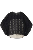 【ドメル/DOMELLE】のシルク ジャカード オーガンジー ブラウス ブラック|ID: prp329100004642553 ipo3291000000035753481