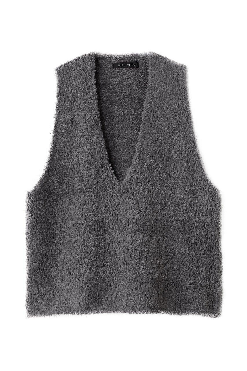 【ミズイロ インド/mizuiro ind】のhairly V neck vest ベスト インテリア・キッズ・メンズ・レディースファッション・服の通販 founy(ファニー) 　ファッション　Fashion　レディースファッション　Fashion for Women　トップス・カットソー　Cut & Sew Tops　ニット　Knit Tops & Sweaters　ベスト&ジレ / 重ね着スタイル　Vests & Gilets　カジュアルプルオーバー・ニットトップス　Pullovers & Knit Tops / Casual Pullovers　2025年　2025　2025-2026秋冬・A/W　Autumn/Winter 2025–26 AW25–26　おすすめ　Recommended / Our Picks　カットソー　Cut and Sewn Top　ベスト　Vest, Waistcoat　ロング　Long, Long-Length　A/W・秋冬　Autumn/Winter　l.gray|ID: prp329100004642555 ipo3291000000033486549