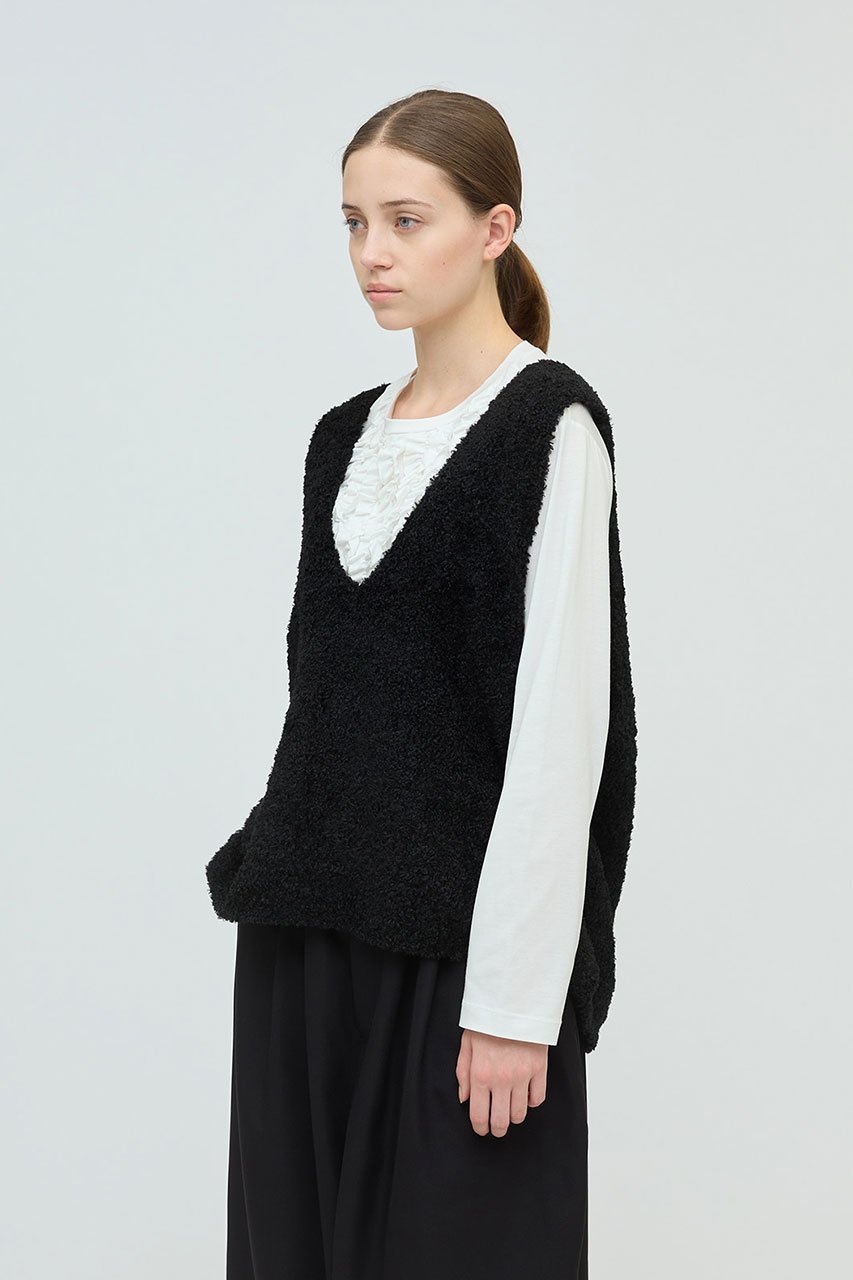 【ミズイロ インド/mizuiro ind】のhairly V neck vest ベスト 人気、トレンドファッション・服の通販 founy(ファニー) 　ファッション　Fashion　レディースファッション　Fashion for Women　トップス・カットソー　Cut & Sew Tops　ニット　Knit Tops & Sweaters　ベスト&ジレ / 重ね着スタイル　Vests & Gilets　カジュアルプルオーバー・ニットトップス　Pullovers & Knit Tops / Casual Pullovers　おすすめ　Recommended / Our Picks　カットソー　Cut and Sewn Top　ベスト　Vest, Waistcoat　ロング　Long, Long-Length　A/W・秋冬　Autumn/Winter　other-8|ID: prp329100004642555 ipo3291000000033510972