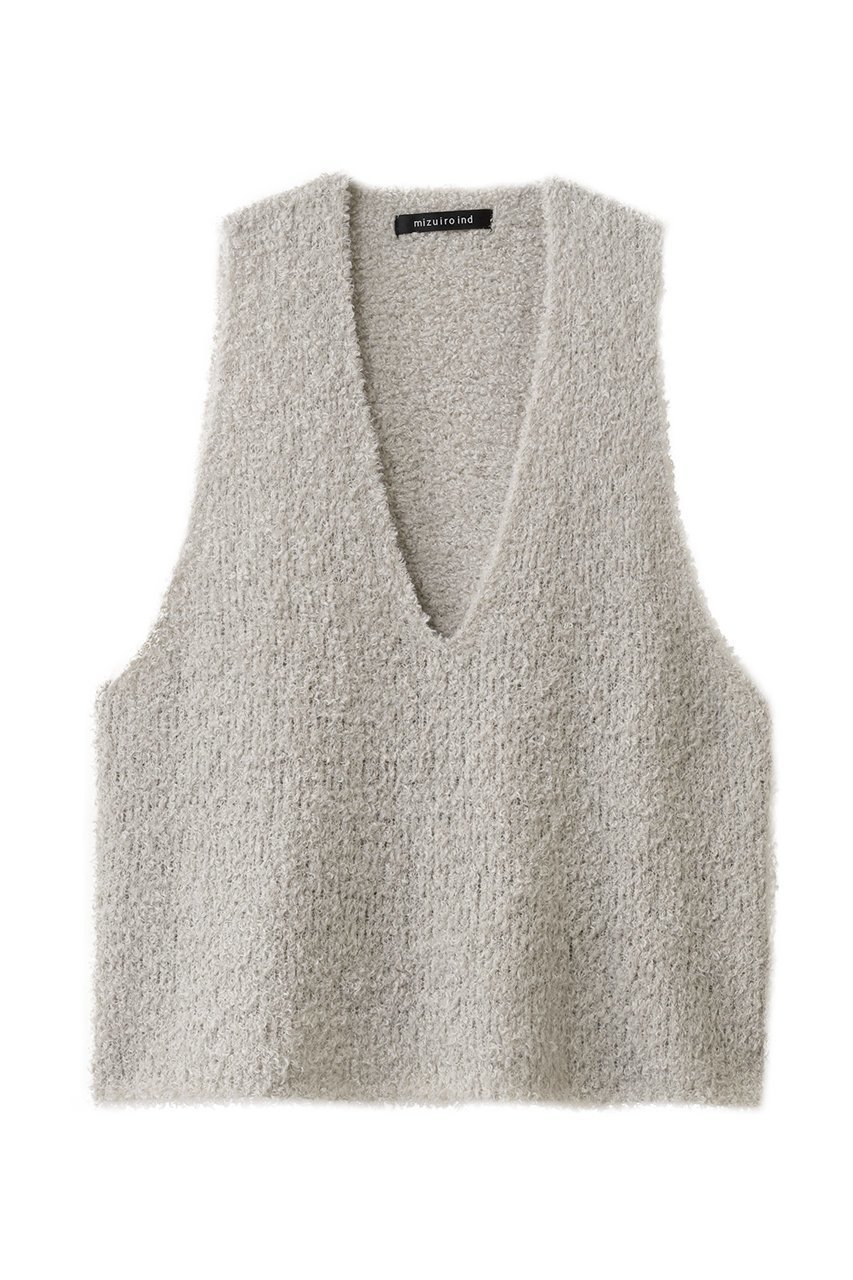 【ミズイロ インド/mizuiro ind】のへアリーVネックベスト インテリア・キッズ・メンズ・レディースファッション・服の通販 founy(ファニー) 　ファッション　Fashion　レディースファッション　Fashion for Women　トップス・カットソー　Cut & Sew Tops　ニット　Knit Tops & Sweaters　ベスト&ジレ / 重ね着スタイル　Vests & Gilets　カジュアルプルオーバー・ニットトップス　Pullovers & Knit Tops / Casual Pullovers　Vネックトップス　V-Neck Tops / V-Cut Neckline Shirts　おすすめ　Recommended / Our Picks　カットソー　Cut and Sewn Top　ベスト　Vest, Waistcoat　ロング　Long, Long-Length　A/W・秋冬　Autumn/Winter　beige|ID: prp329100004642555 ipo3291000000034504936