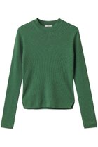 【エイトン/ATON】のRAMIE WOOL リブモックネックセーター グリーン|ID: prp329100004642556 ipo3291000000035753498