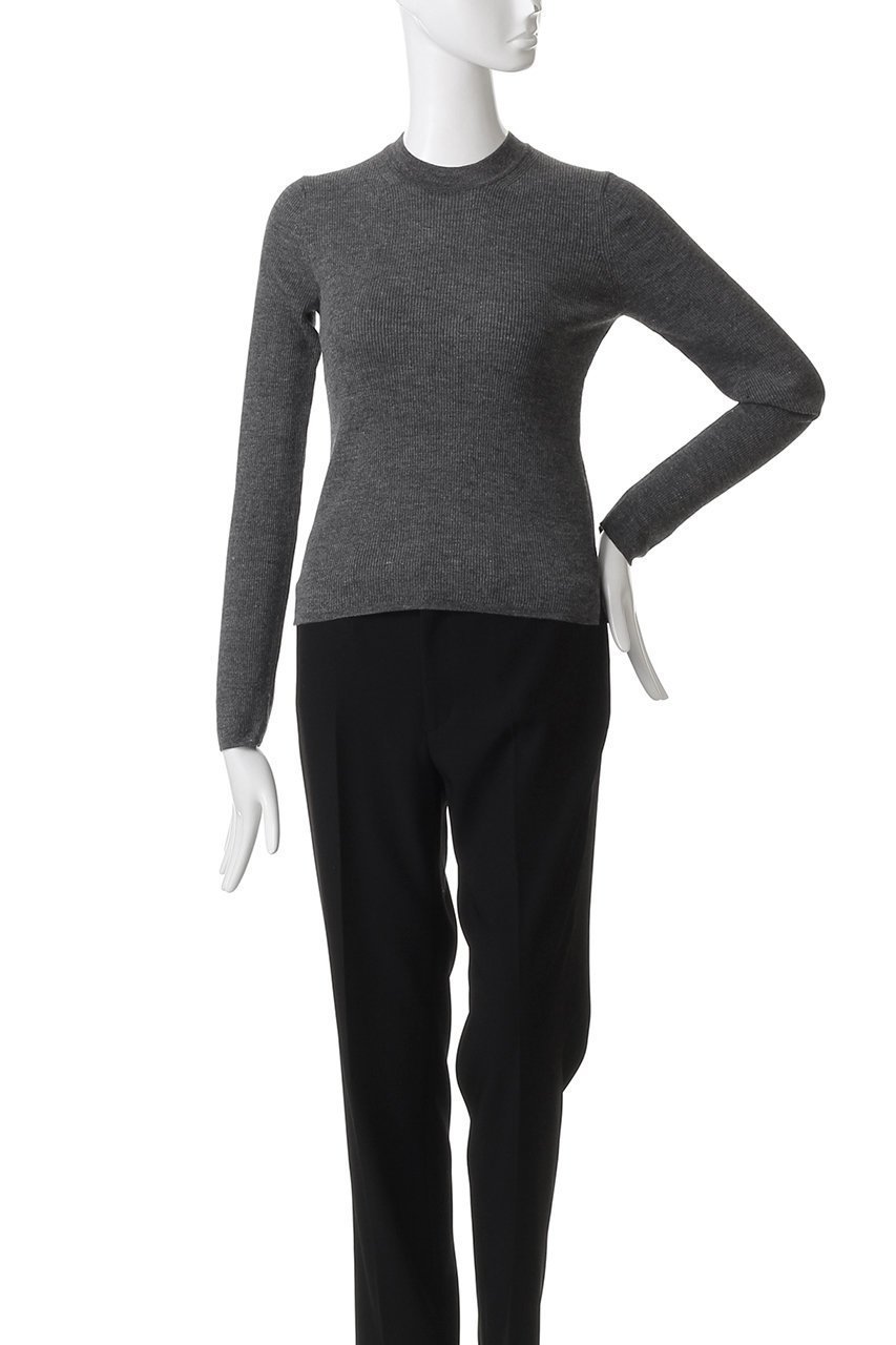 【エイトン/ATON】のRAMIE WOOL リブモックネックセーター 人気、トレンドファッション・服の通販 founy(ファニー) 　ファッション　Fashion　レディースファッション　Fashion for Women　トップス・カットソー　Cut & Sew Tops　ニット　Knit Tops & Sweaters　カジュアルプルオーバー・ニットトップス　Pullovers & Knit Tops / Casual Pullovers　インナー　Innerwear　スリーブ　Sleeve, Long Sleeve / Short Sleeve　セーター　Sweater, Knitwear　ネップ　Nepp, Slub Yarn　モックネック　Mock Neck, Short Turtleneck　ロング　Long, Long-Length　定番　Standard, Basic Item　other-2|ID: prp329100004642556 ipo3291000000035753500