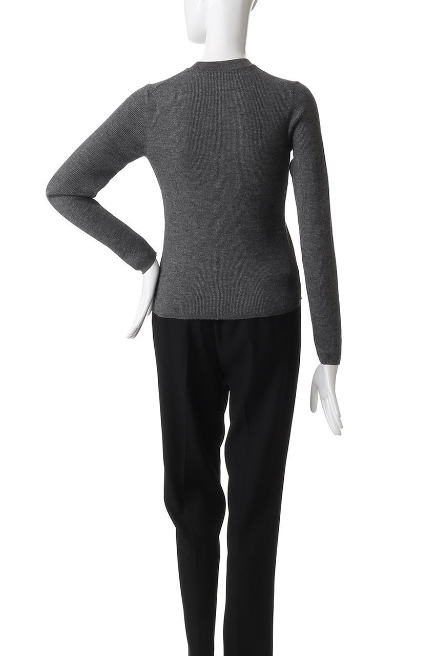 【エイトン/ATON】のRAMIE WOOL リブモックネックセーター 人気、トレンドファッション・服の通販 founy(ファニー) 　ファッション　Fashion　レディースファッション　Fashion for Women　トップス・カットソー　Cut & Sew Tops　ニット　Knit Tops & Sweaters　カジュアルプルオーバー・ニットトップス　Pullovers & Knit Tops / Casual Pullovers　インナー　Innerwear　スリーブ　Sleeve, Long Sleeve / Short Sleeve　セーター　Sweater, Knitwear　ネップ　Nepp, Slub Yarn　モックネック　Mock Neck, Short Turtleneck　ロング　Long, Long-Length　定番　Standard, Basic Item　other-4|ID: prp329100004642556 ipo3291000000035753502