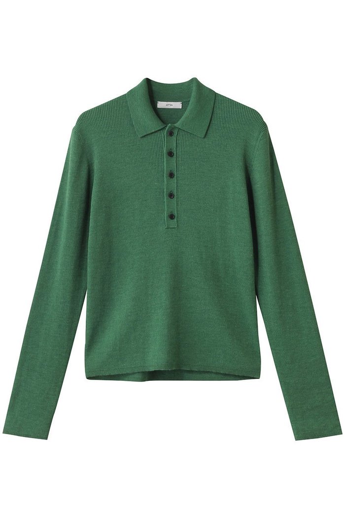 【エイトン/ATON】のRAMIE WOOL リブポロセーター インテリア・キッズ・メンズ・レディースファッション・服の通販 founy(ファニー) https://founy.com/ ファッション Fashion レディースファッション Fashion for Women トップス・カットソー Cut & Sew Tops ニット Knit Tops & Sweaters カジュアルプルオーバー・ニットトップス Pullovers & Knit Tops / Casual Pullovers インナー Innerwear スリーブ Sleeve, Long Sleeve / Short Sleeve セーター Sweater, Knitwear ネップ Nepp, Slub Yarn ロング Long, Long-Length |ID: prp329100004642557 ipo3291000000036370885