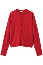 【エイトン/ATON】のGARMENT DYED CASHMERE SILK クルーネックカーディガン レッド|ID: prp329100004642559 ipo3291000000036101335