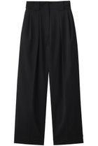 【チノ/CINOH】のT/W ツイル ハイ ウエスト ツータック パンツ ブラック|ID:prp329100004642567