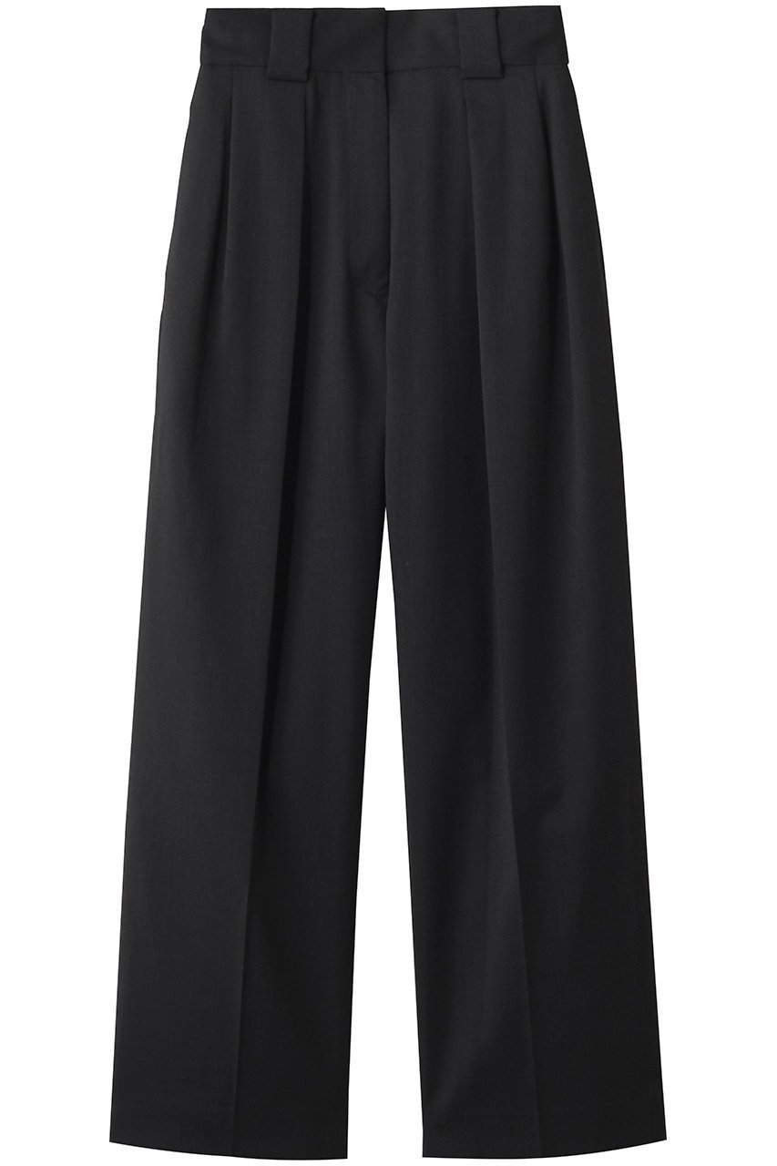 【チノ/CINOH】のT/W ツイル ハイ ウエスト ツータック パンツ インテリア・キッズ・メンズ・レディースファッション・服の通販 founy(ファニー) 　ファッション　Fashion　レディースファッション　Fashion for Women　パンツ　Pants & Trousers　カットソー　Cut and Sewn Top　ツイル　Twist, Twisted Detail　フロント　Front, Front Design　チャコールグレー|ID: prp329100004642567 ipo3291000000035651899