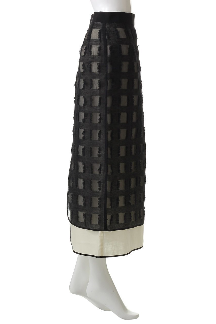 【ドメル/DOMELLE】のシルク ジャカード オーガンジー スカート 人気、トレンドファッション・服の通販 founy(ファニー) 　ファッション　Fashion　レディースファッション　Fashion for Women　スカート　Skirts　ロングスカート　Long Skirts / Maxi & Midi Skirts　おすすめ　Recommended / Our Picks　オーガンジー　Organza Fabric　シルク　Silk, 100% Silk　ジャカード／ジャガード　Jacquard, Woven Pattern　ストレート　Straight, Straight Cut　スリット　Slit, Slit Detail　セットアップ　Set-Up, Coordinated Outfit　パイピング　Piping, Trim Design　ブロック　Block, Solid Block Pattern　ラウンド　Round, Round Neck　ロング　Long, Long-Length　other-3|ID: prp329100004642573 ipo3291000000035753551