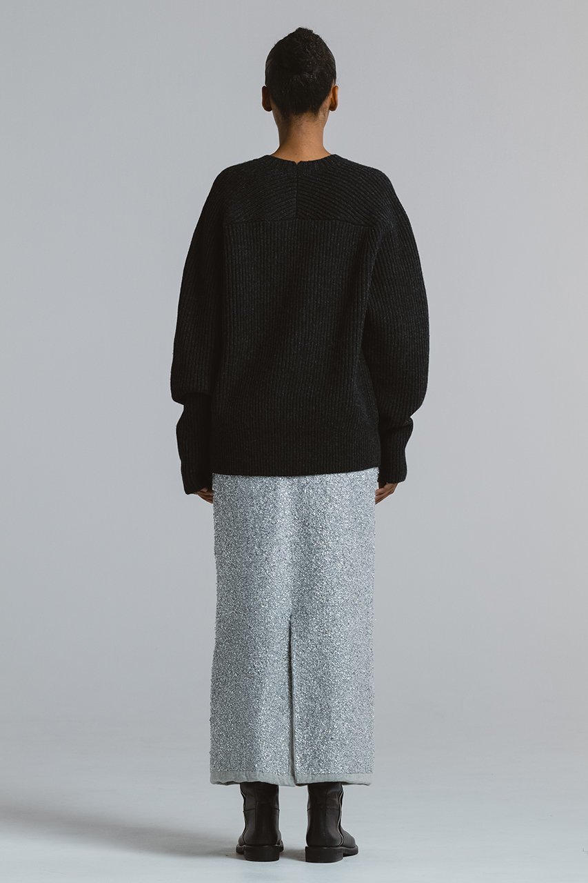 【チノ/CINOH】のGLITTER ニット スカート 人気、トレンドファッション・服の通販 founy(ファニー) 　ファッション　Fashion　レディースファッション　Fashion for Women　スカート　Skirts　ロングスカート　Long Skirts / Maxi & Midi Skirts　2025年　2025　2025-2026秋冬・A/W　Autumn/Winter 2025–26 AW25–26　エレガント 上品　Elegant　シューズ　Shoes, Footwear　シンプル　Simple, Minimal　スリット　Slit, Slit Detail　ロング　Long, Long-Length　A/W・秋冬　Autumn/Winter　other-8|ID: prp329100004642574 ipo3291000000033486743