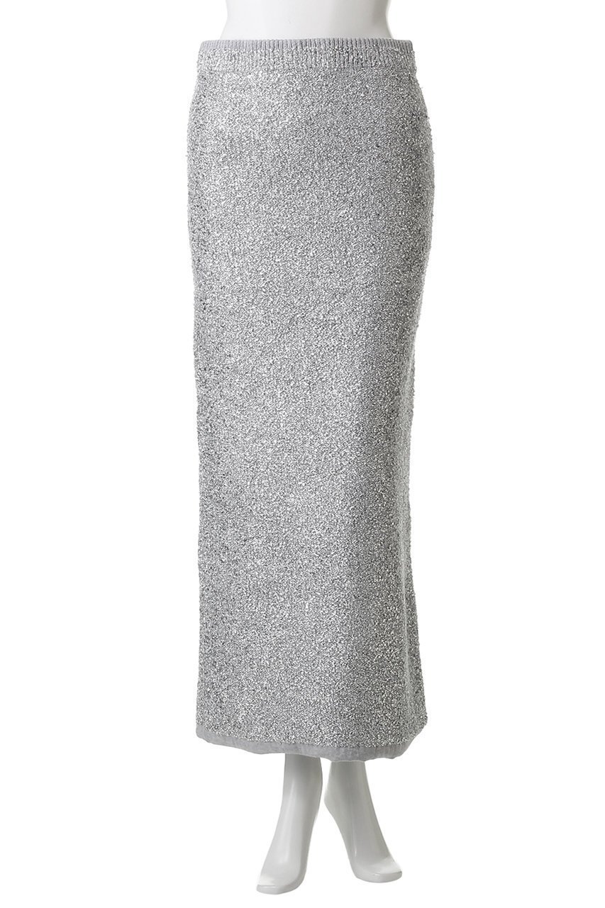 【チノ/CINOH】のGLITTER ニット スカート 人気、トレンドファッション・服の通販 founy(ファニー) 　ファッション　Fashion　レディースファッション　Fashion for Women　スカート　Skirts　ロングスカート　Long Skirts / Maxi & Midi Skirts　エレガント 上品　Elegant　シューズ　Shoes, Footwear　シンプル　Simple, Minimal　スリット　Slit, Slit Detail　ロング　Long, Long-Length　other-2|ID: prp329100004642574 ipo3291000000035753558
