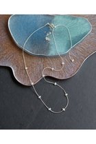 【ウィムガゼット/Whim Gazette】の【THE PAUSE】パールドットネックレス シルバー|ID: prp329100004642581 ipo3291000000036182081