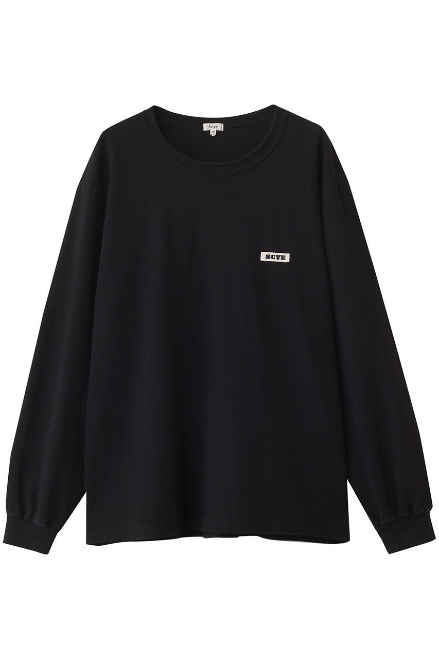 【サイ サイベーシックス/Scye SCYE BASICS】の【UNISEX】Tight Tension コットン ジャージー ロング スリーブ Tシャツ インテリア・キッズ・メンズ・レディースファッション・服の通販 founy(ファニー) 　ファッション　Fashion　レディースファッション　Fashion for Women　トップス・カットソー　Cut & Sew Tops　シャツ・ブラウス・オフィスカジュアル　Elegant Blouses & Button-Ups　ロングTシャツ・Tシャツ　Longline T-Shirts & Tees　カットソー・ベーシックTシャツ　Cut-and-Sewn Tops / Stretch Tees & Basics　2025年　2025　2025-2026秋冬・A/W　Autumn/Winter 2025–26 AW25–26　ユニセックス　Unisex, Genderless　なめらか　Smooth, Silky Texture　スリーブ　Sleeve, Long Sleeve / Short Sleeve　ベーシック　Basic, Essential　ロング　Long, Long-Length　ワンポイント　One Point, Statement Accent　A/W・秋冬　Autumn/Winter　ブラック|ID: prp329100004643535 ipo3291000000033497709