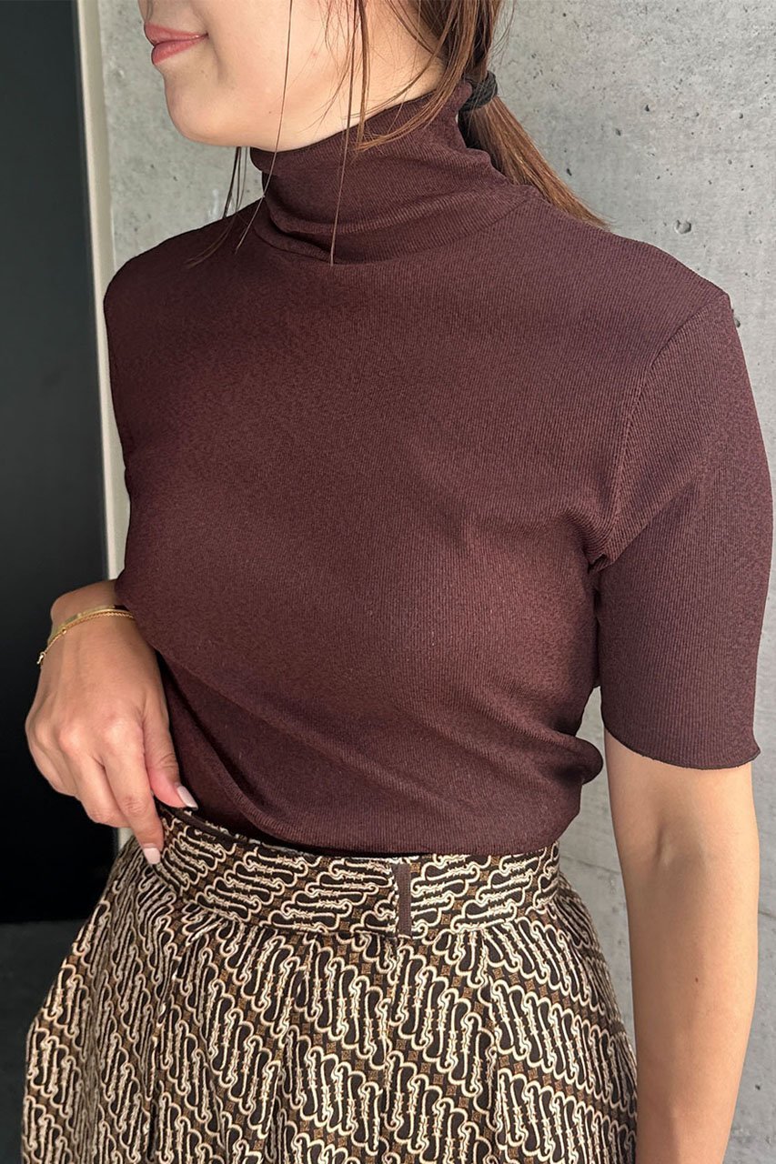 【スタニングルアー/STUNNING LURE】のヌーディドライハーフタートル 人気、トレンドファッション・服の通販 founy(ファニー) 　ファッション　Fashion　レディースファッション　Fashion for Women　トップス・カットソー　Cut & Sew Tops　シャツ・ブラウス・オフィスカジュアル　Elegant Blouses & Button-Ups　ロングTシャツ・Tシャツ　Longline T-Shirts & Tees　カットソー・ベーシックTシャツ　Cut-and-Sewn Tops / Stretch Tees & Basics　ショート　Short, Short Length　スリーブ　Sleeve, Long Sleeve / Short Sleeve　タートルネック　Turtleneck, High Neck　other-7|ID: prp329100004643537 ipo3291000000034796536