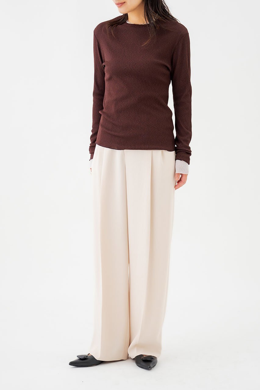 【スタニングルアー/STUNNING LURE】のヌーディドライロングTシャツ 人気、トレンドファッション・服の通販 founy(ファニー) ファッション Fashion レディースファッション Fashion for Women トップス・カットソー Cut & Sew Tops シャツ・ブラウス・オフィスカジュアル Elegant Blouses & Button-Ups ロングTシャツ・Tシャツ Longline T-Shirts & Tees カットソー・ベーシックTシャツ Cut-and-Sewn Tops / Stretch Tees & Basics シンプル Simple, Minimal スリーブ Sleeve, Long Sleeve / Short Sleeve フィット Fit, Slim Fit ロング Long, Long-Length other-6|ID: prp329100004643538 ipo3291000000034229744