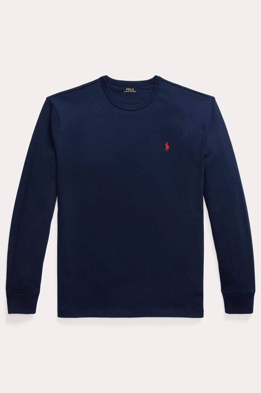 【ラルフローレン/RALPH LAUREN / MEN】の【MEN】【POLO RALPH LAUREN】クラシック フィット ジャージー ロングスリーブ Tシャツ インテリア・キッズ・メンズ・レディースファッション・服の通販 founy(ファニー) 　ファッション　Fashion　メンズファッション　Fashion for Men　トップス・カットソー　Cut & Sew Tops　メンズシャツ　Shirts　インナー　Innerwear　ウォッシュ　Washed Finish　クラシック　Classic, Timeless Style　シンプル　Simple, Minimal　ジャケット　Jacket, Outerwear　スリーブ　Sleeve, Long Sleeve / Short Sleeve　フィット　Fit, Slim Fit　ベーシック　Basic, Essential　ロング　Long, Long-Length　ネイビー|ID: prp329100004643539 ipo3291000000036133157