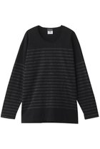 【ベリーテイジ/VERYTAGE / MEN】の【MEN】BASQUIATO ボーダーロングスリーブTシャツ ブラック|ID:prp329100004643540