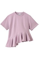 【マノフ/MANOF】のFRILL DESIGN CUT TOPS Tシャツ・カットソー PURPLE|ID:prp329100004643541
